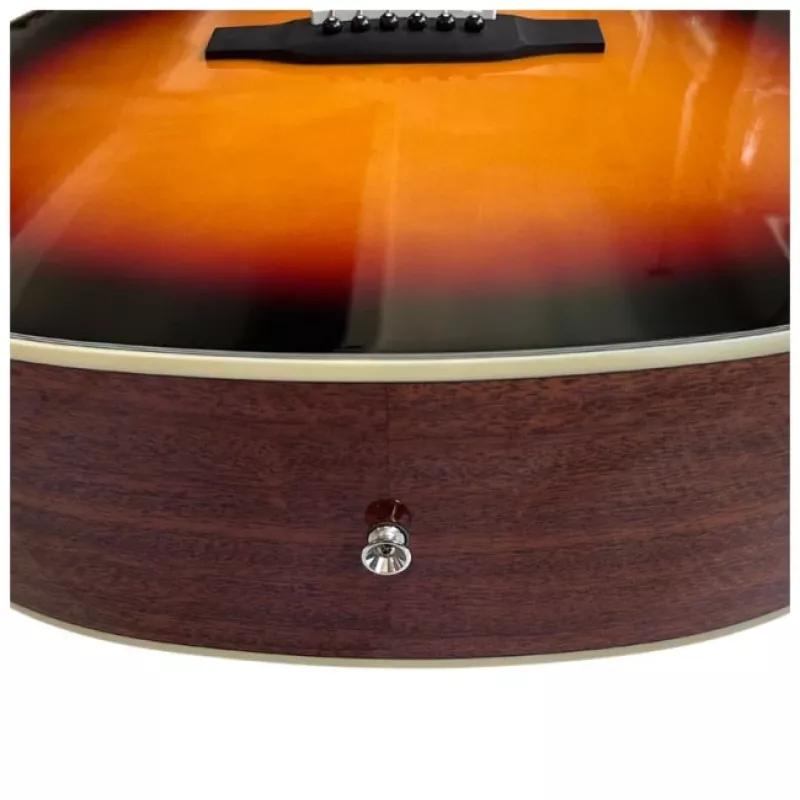 Elektroakustinė gitara V-tone VEAG1 CE 4/4 Wood – pilno dydžio dreadnought su išpjova, eglės viršumi, mahagony šonais ir nugarėle, įmontuotu preampu