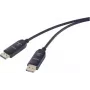 Renkforce šviesolaidinis DisplayPort kabelis, DisplayPort kištukas - DisplayPort kištukas, 30.00 m, juodas, RF-6117772, 8K UHD