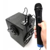 Pridėtinis karaoke mikrofonas MEDIA-TECH MT395 Accent Pro – laidinis, juodas, įjungimo/išjungimo jungiklis, maks. atstumas 20 m, 2 vnt. pakuotė