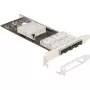 Delock PCI Express x4 kortelė į 4 x SFP lizdą Gigabit LAN i350 (88342)