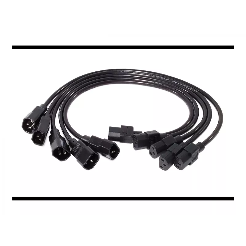APC maitinimo laidas C13 - C14 (AP9890), 0,6 m, 5 vnt. rinkinys