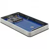 DeLOCK 42594 SSD dėklas M.2 SATA juodas sidabrinis