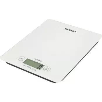 Voltcraft TS-5000/1 pašto svarstyklės, 5 kg, 1 g, baterijomis maitinamos, baltos