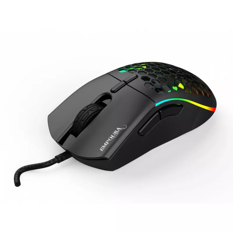 INCA Gaming Mouse IMG-GT20 10000 DPI. RGB. 7 mygtukų. USB. Juoda