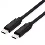 ROLINE USB4 Gen3x2 kabelis, CC, ST/ST, 40Gbit/s, 240W, juodas, 0,8 m (11.02.9101)