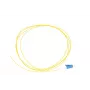Pigtail vienmodis LC/PC Extralink 1,5 m, 900 µm G.657.A1 FTTH, geltonas, Easy-strip