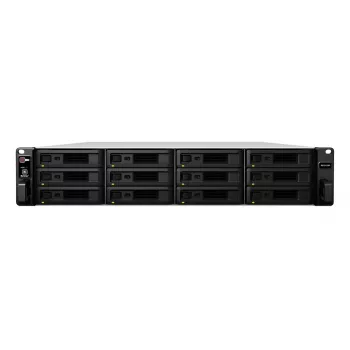 Synology RX1217 – 2U 12 vietų plėtinio blokas 12x 3,5/2,5 colio HDD/SSD 88 x 430,5 x 664 mm 12,7 kg 500 W