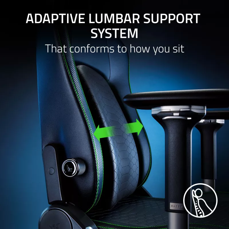 Žaidimų kėdė Razer Iskur V2 Padded seat Black