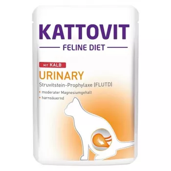 Kattovit Urinary suaugusių kačių sausas ėdalas su veršiena 85 g pakelis
