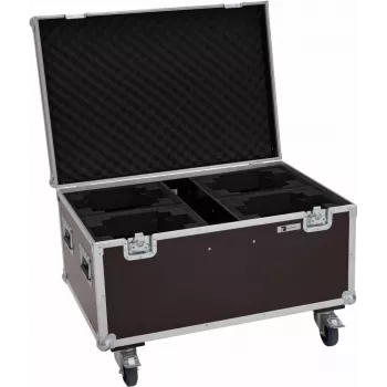 Flightcase Roadinger 4x LED TMH-X4 su ratukais