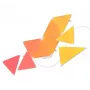 Nanoleaf NL47-0002TW-9PK trikampiai LED skydeliai – 9 vnt., RGB, montuojami ant sienos, AC maitinimas, balti