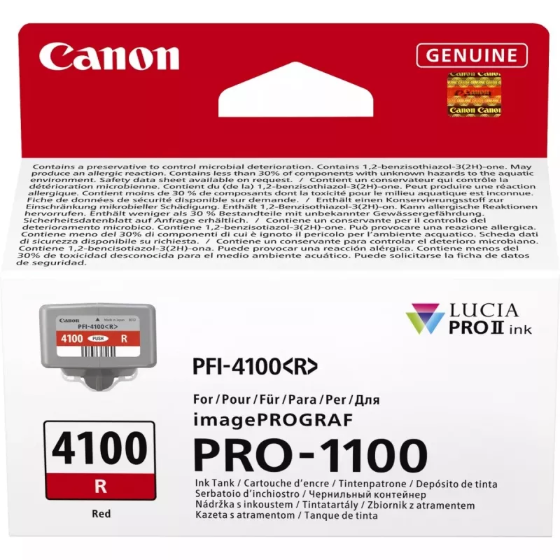 Canon LUCIA PRO II rašalo kasetė 1 vnt. Originali Standartinė išeiga Raudona