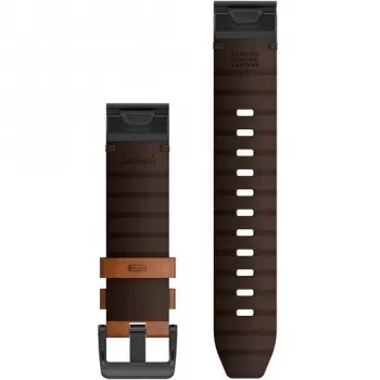Garmin QuickFit 22 ruda odinė apyrankė