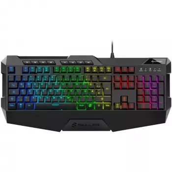 Sharkoon SKILLER SGK4 klaviatūra žaidimams USB QWERTZ vokiška juoda