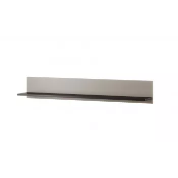 Plaukiojančių lentynų rinkinys Cama Meble SOHO 125×20×20 cm, medžio drožlių plokštė, kaspinas/juoda, 2 vnt.