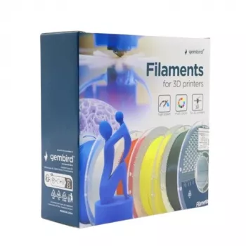 GEMBIRD 3D spausdinimo filamentas PLA 1,75 mm Baltas 1 kg