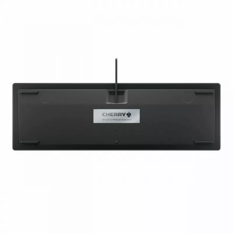 Medicininė klaviatūra CHERRY AK-C8112 USB QWERTZ vokiška juoda 105 klavišai