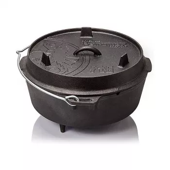 Kepimo indas / skarda Petromax FT12 apvalus ketaus puodas, tinkamas duonai ir mėsai, 15 kg