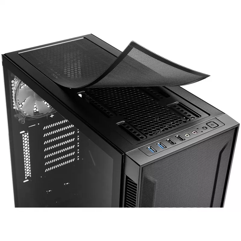 Korpusas Sharkoon TG6M RGB Tower Black