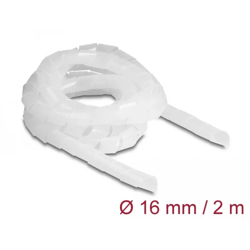 DeLOCK spiralinė žarna lanksti 2 m x 16 mm skaidri polietileninė