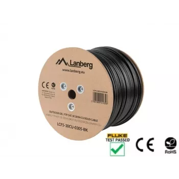 Tinklo kabelis Lanberg LCF5-30CU-0305-BK RJ45 Cat5e 305 m Juodas