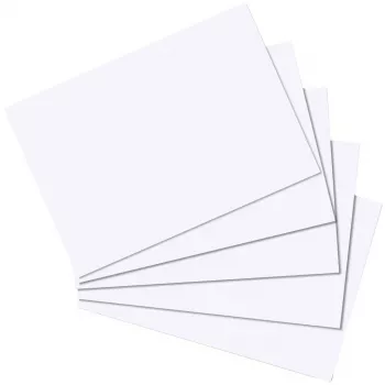 Kortelės indeksinės Herlitz 10621308 Baltos 100 vnt
