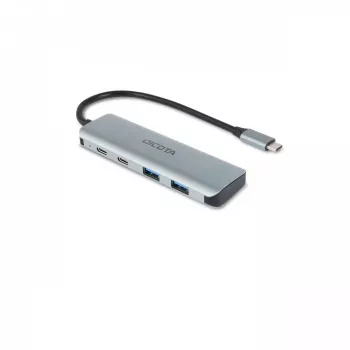 USB Type-C stotelė DICOTA D32061 10000 Mbit/s sidabrinė