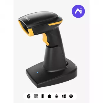 Inateck BCST-36 brūkšninių kodų skaitytuvas, laidinis USB, ergonomiškas, juodas