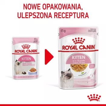 Royal Canin Kitten Jelly 85 g šlapias ėdalas kačiukams su vištiena, 12 vnt.