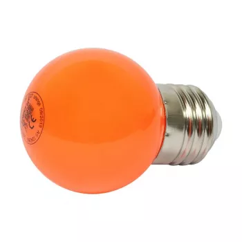 Synergy 21 LED Retrofit E27 lašo formos lemputė G45 oranžinė 1 W girliandoms
