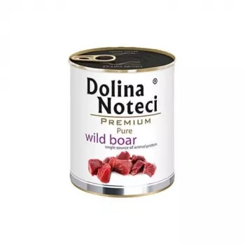 Šlapias šunų ėdalas Dolina Noteci Boar Adult 800 g – Monoproteininis elniena, 10% baltymų, 7% riebalų