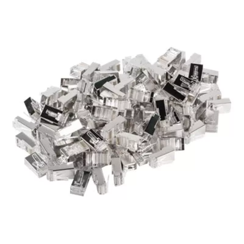 Lanberg PLS-5000 RJ-45 kištukas, ekranuotas, nerūdijantis plienas, skaidrus