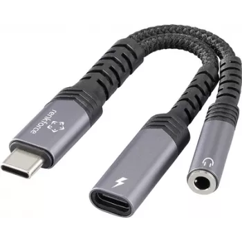 Renkforce USB-C garso adapterio laidas [1x kištukas - 1x stereo ausinių lizdas (RF-6877608)