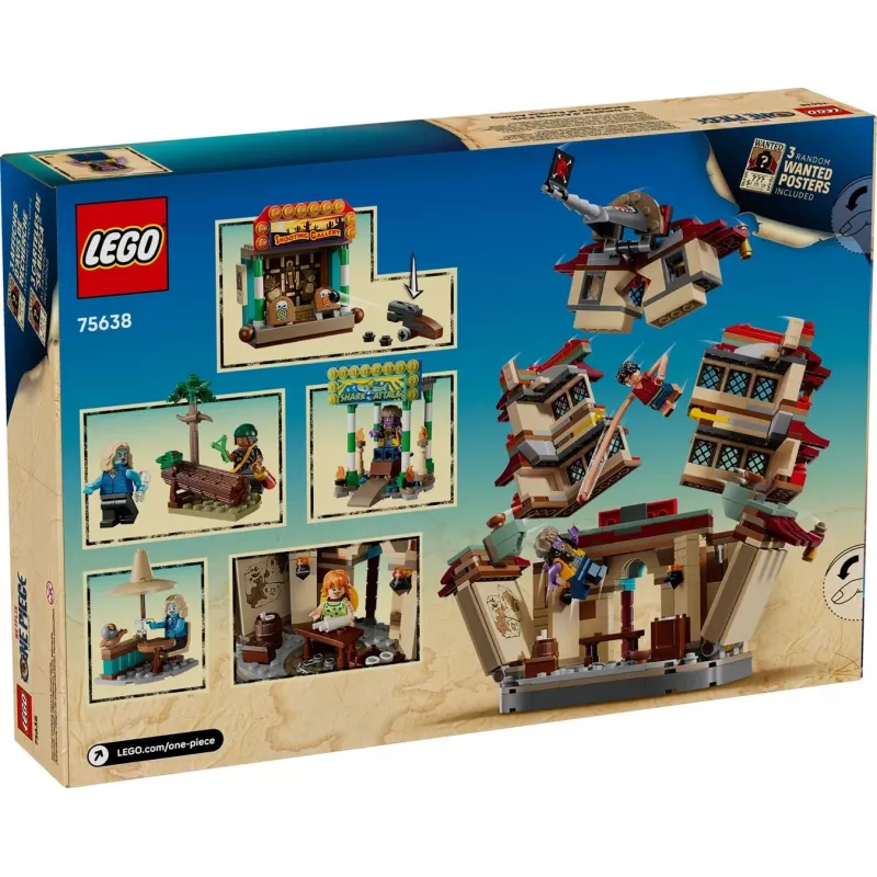 LEGO One Piece Arlong Park 75638 – 926 dalių, 5 minifigūrėlių, rekomenduojamas amžius 9+, detalus rinkinys