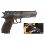Pulio Police gun metal GONHER 45/1 15545/1 – metalinis vieno šūvio žaislinis strėlių pistoletas