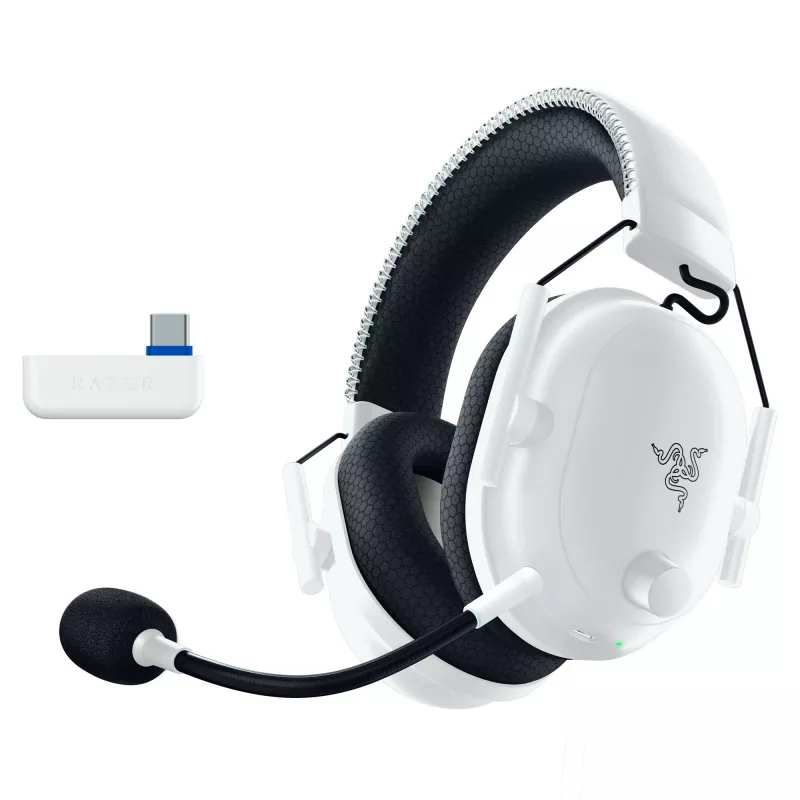 Razer BlackShark V2 Pro for PlayStation belaidės ausinės žaidimams, USB Type-C, Bluetooth, balta