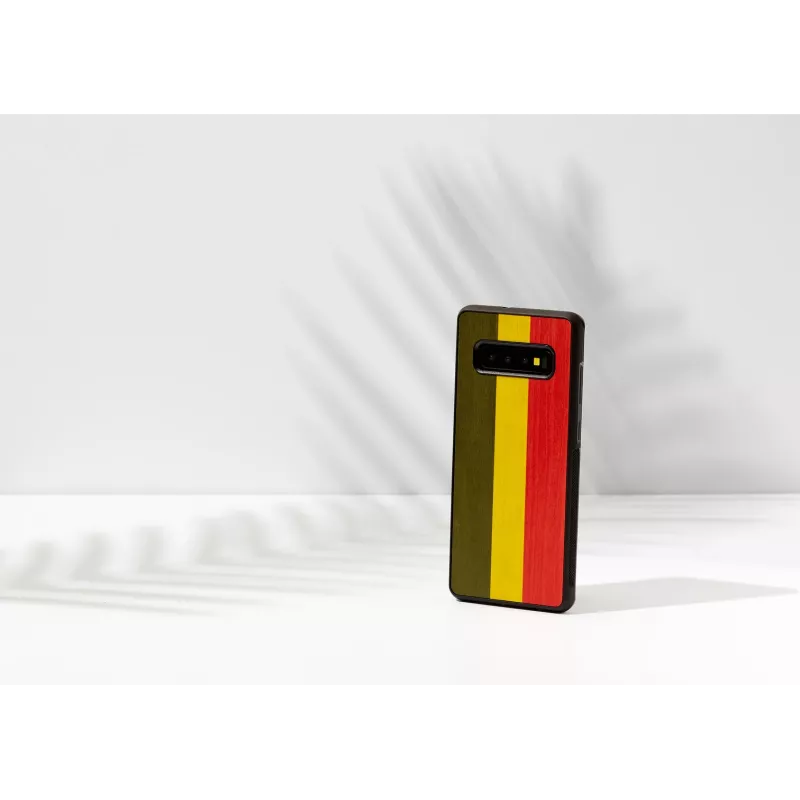 Apsauginis dėklas Samsung Galaxy S10 Plus Man and Wood Reggae Black – natūrali mediena ir polikarbonatas