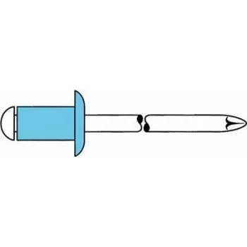 Aklavinis kniedė GESIPA VA A2 3×10 mm skirta 5–6,5 mm plokščiai apvaliai galvutei