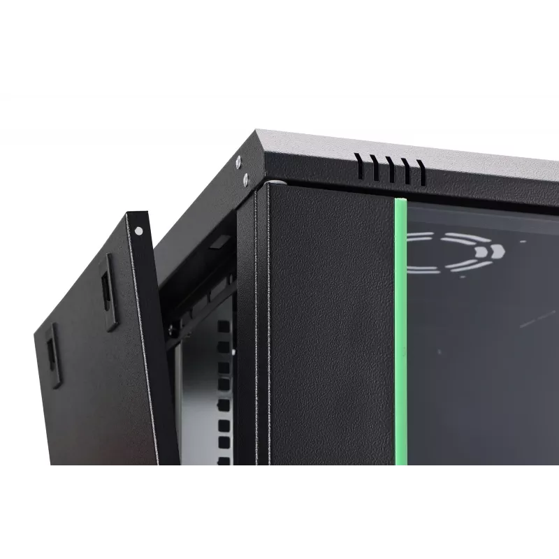 Sieninis stovo spintos korpusas DIGITUS Dynamic-N 12U, 600x450 mm (P×G), IP20, rakinamas, neišardytas