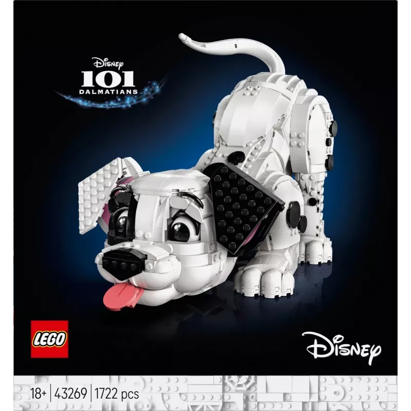 LEGO Disney 43269 101 Dalmatinų šuniukų kolekcinis statybų rinkinys – 1722 detalės, 220 mm aukštis, 18+