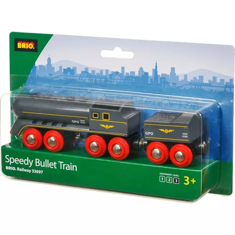 BRIO Speedy Bullet Train medinis traukinukas