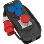 Brennenstuhl 1151600010 - Standartinis - Plastikinis - Juoda - Mėlyna - Raudona - 4 AC išėjimai - 2 m - 400 V