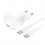 USB-C įkroviklis Belkin BOOSTCHARGE WCA009KQ1MWH-B6 20W PD PPS – kompaktiškas maitinimo adapteris