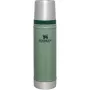 Termosas STANLEY The Legendary Classic Bottle 0,6L žalias – izoliuotas vakuuminis butelis, 600 ml