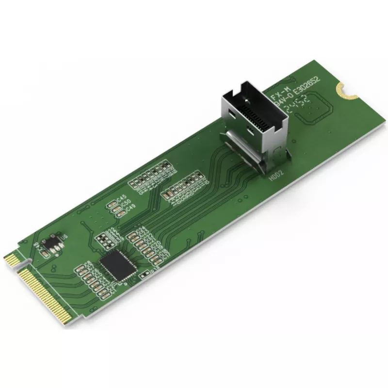 ICY DOCK - M.2 NVMe PCIe 4.0 SSD į 1 x SlimSAS 4i adapteris su Redriver