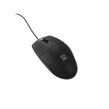 Laidinė biuro pelė NATEC Ruff Plus USB Type-A, dešinei rankai, 1200 DPI, 3 mygtukai, juoda