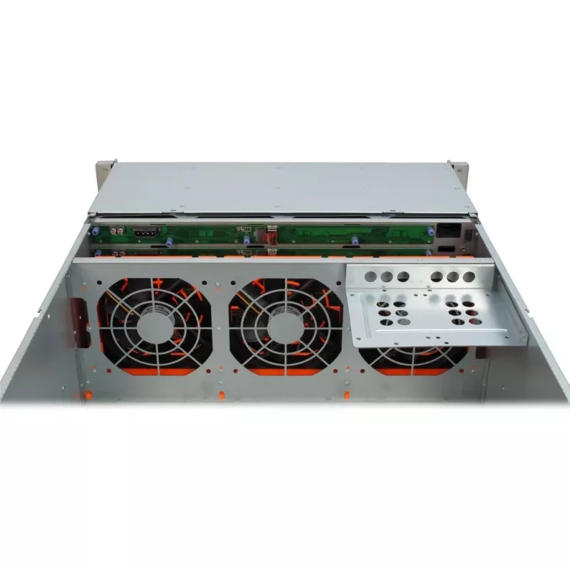 Serverinis korpusas Inter-Tech 4U-4424 Rack juodas, sidabrinis