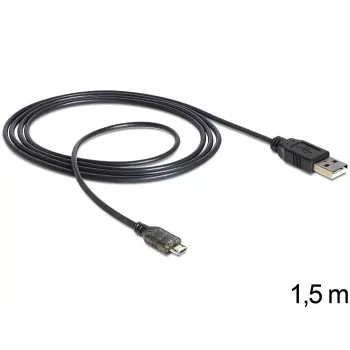 USB laidas DeLOCK USB 2.0-A – USB micro-B 1,5 m