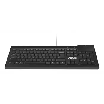 Pilno dydžio laidinė klaviatūra ASUS KU100 Juoda, Estijos išdėstymas, USB Type-A, 2 m laidas