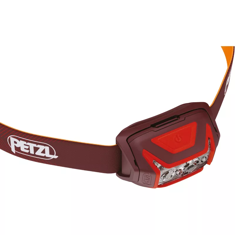 Petzl Actik Core raudona LED galvos žibintuvėlis su įkraunama baterija